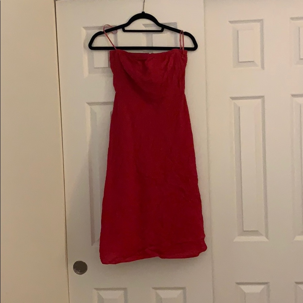 Pink J Crew Seersucker Dress
